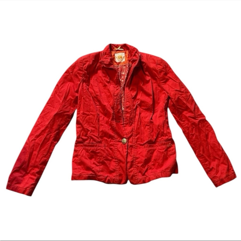 Boss Orange Hugo Boss Red Orange Chic Boho Trendy Blazer Jacket Size 6